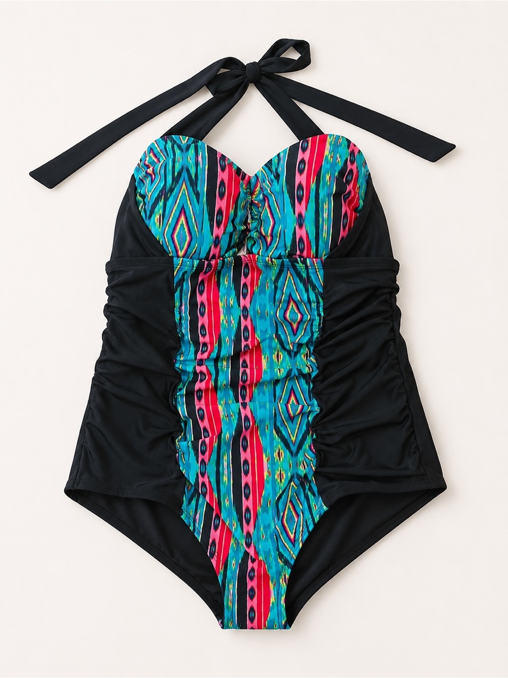 Forever 21+ Plus Size One Piece Halter Swimsuit 2X